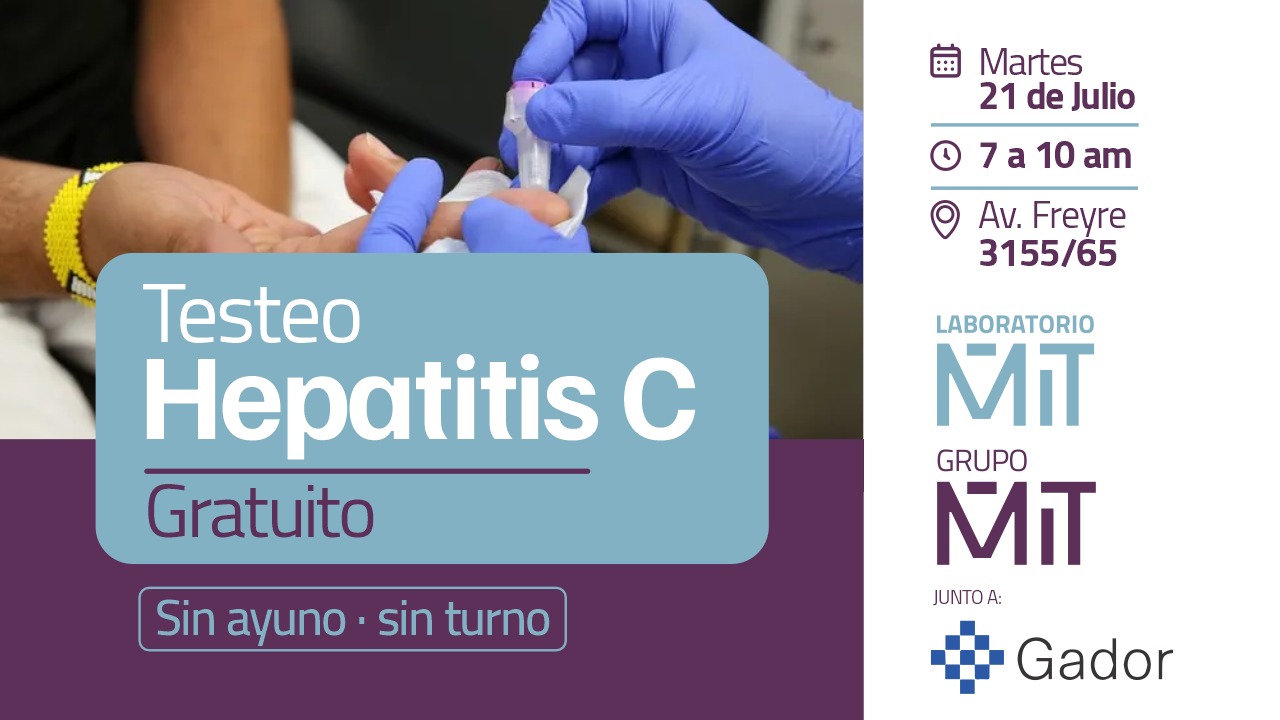 Testeo gratuito de Hepatitis C para pacientes y comunidad en general